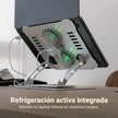 Soporte 360º de Aluminio Bossney BS-E6804 | Ergonómico con Enfriamiento Dual