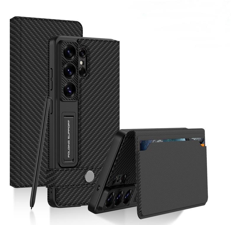 Case Cuero PU Flip Cover Galaxy S26 Ultra | Negro