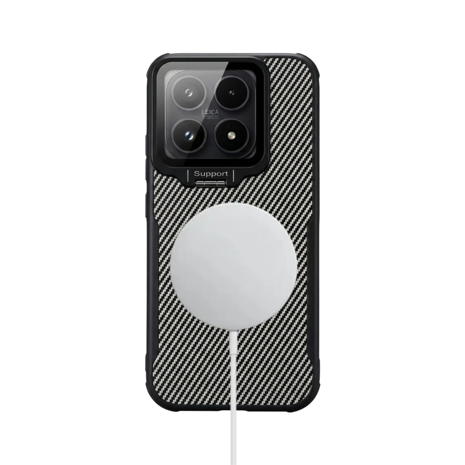 Case Carbono Camshield Xiaomi 17 | Gris Plateado