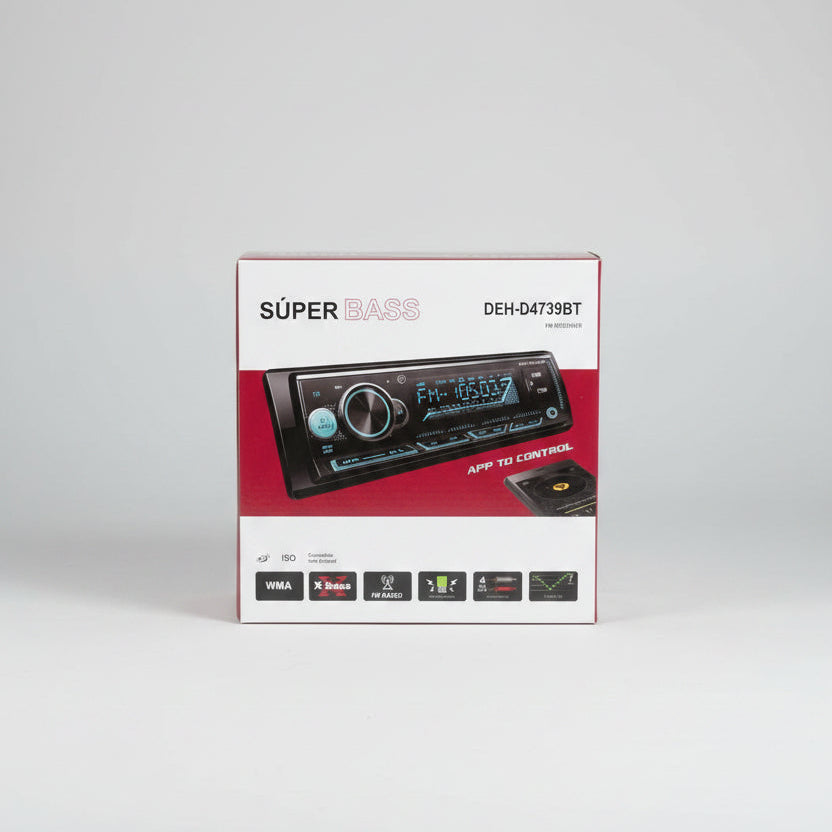 Autoradio  Bluetooth Xbass y Control para Auto y Mototaxi 60Wx4 BOSSNEY | Bluetooth y Control