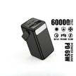 Power Bank Gigante Bossney 60,000mAh con Lampara LED - 65W para Laptop