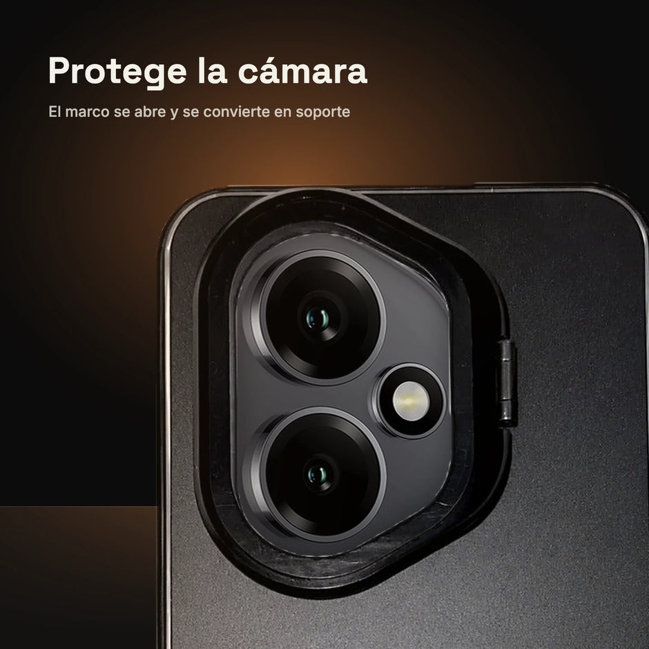 CamShield Natural Matte Honor 400: marco que protege la cámara y se abre como soporte