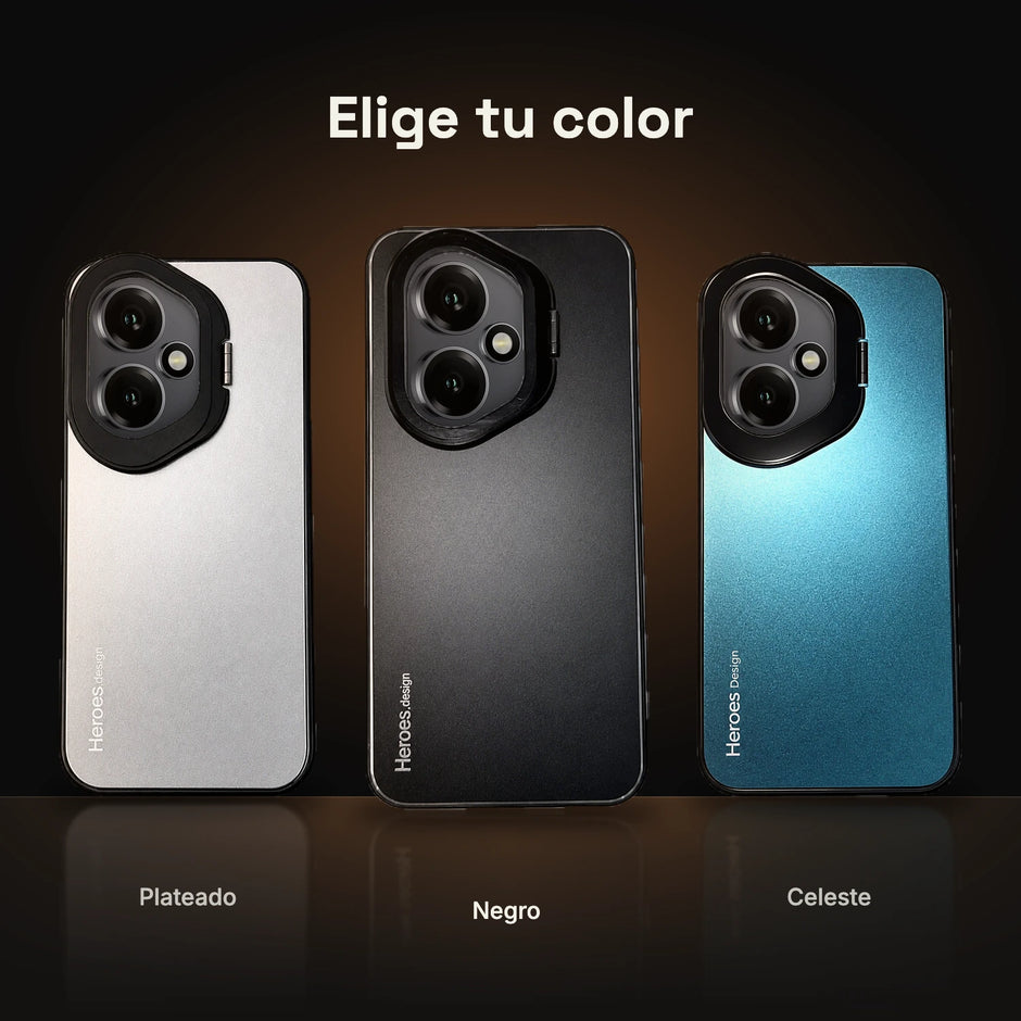 CamShield Natural Matte Honor 400 en Plateado, Negro y Celeste