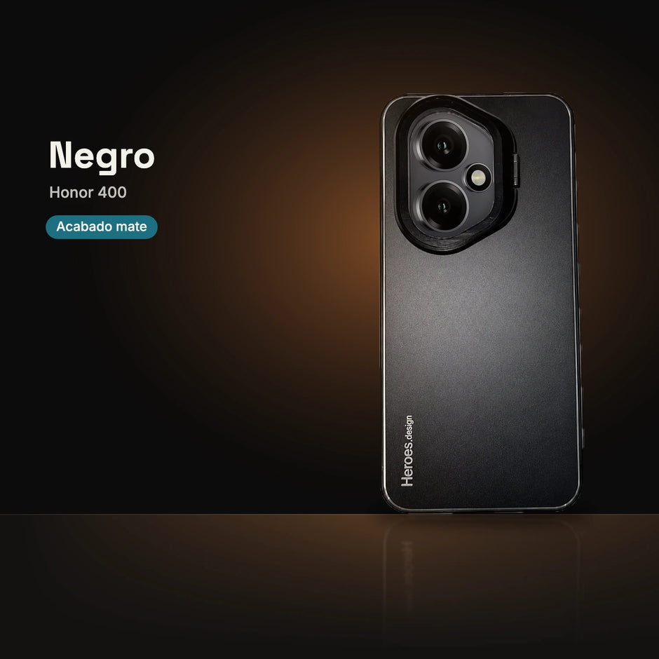 CamShield Natural Matte Negro para Honor 400, acabado mate