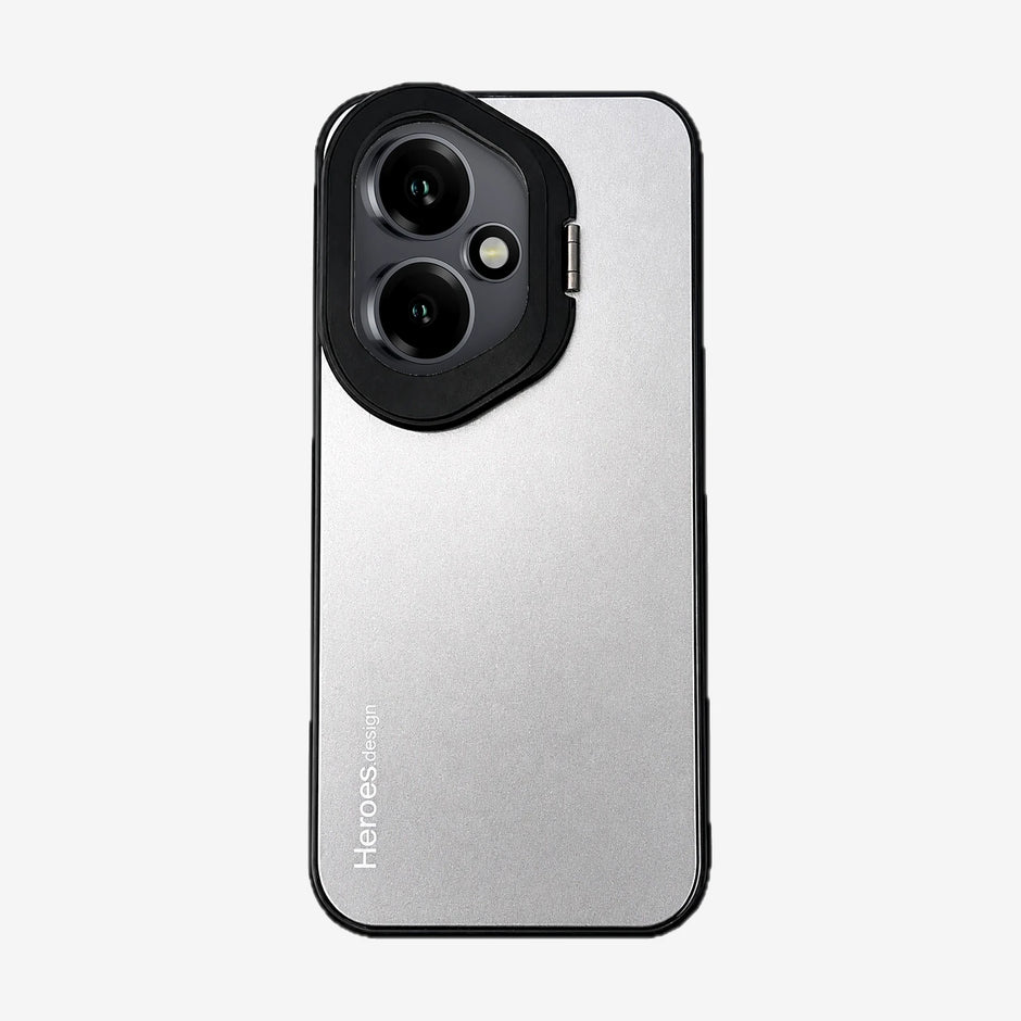 Case CamShield Natural Matte Honor 400 Plateado: funda con protector de cámara
