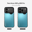 CamShield Natural Matte Celeste puesto en Honor 600 y en Honor 600 Pro