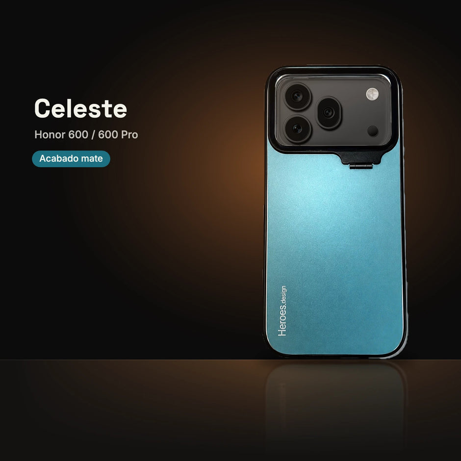 CamShield Natural Matte Celeste para Honor 600 / 600 Pro, acabado mate