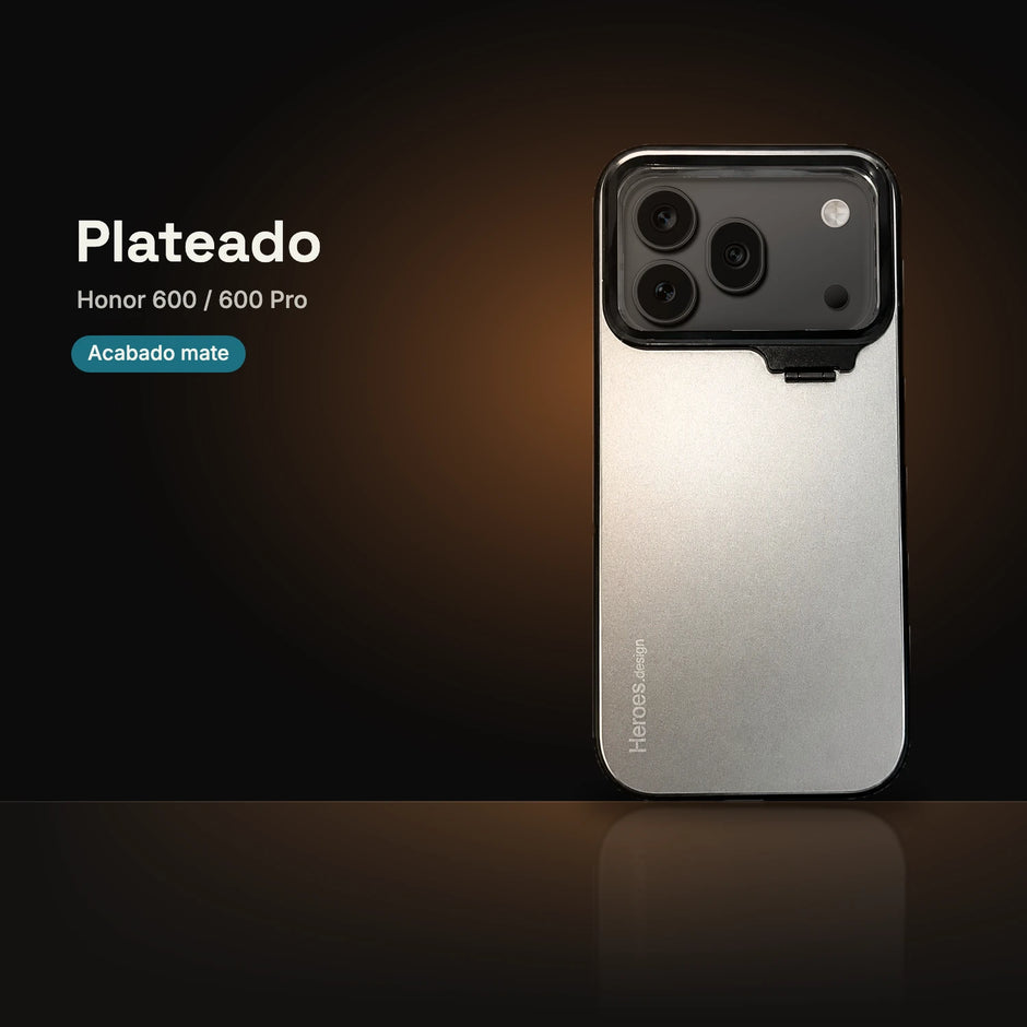 CamShield Natural Matte Plateado para Honor 600 / 600 Pro, acabado mate