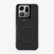 Case CamShield Carbono Oppo Find X9 Pro en Negro Grafito: diseño en fibra de carbono, tapa de cámara que se abre como parante, compatible con accesorios magnéticos