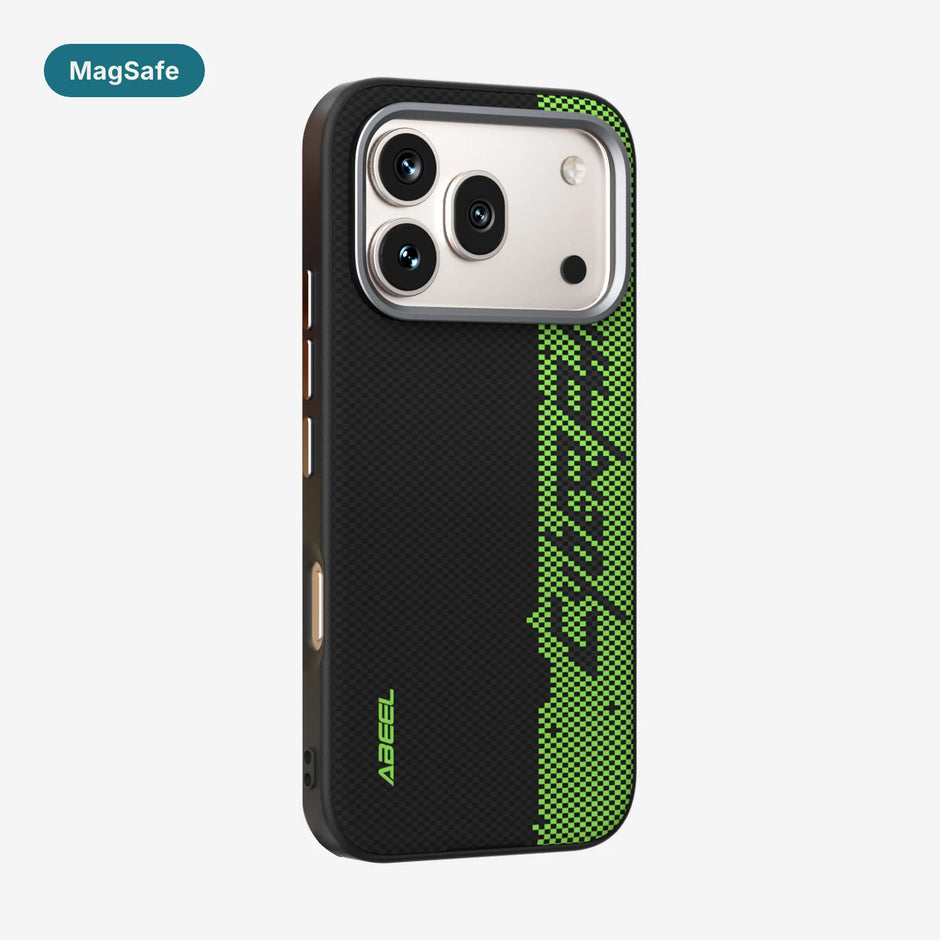 Case Carbono Deluxe MagSafe Honor 600 / 600 Pro Neon Code: funda con imanes MagSafe y diseño tipo carbono