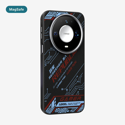 Case Carbono Deluxe MagSafe Huawei Mate 80 / 80 Pro Redeemer Edition: funda con imanes MagSafe y diseño tipo carbono