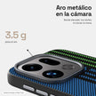 Carbono Deluxe MagSafe: aro metálico elevado que protege la cámara
