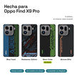 Carbono Deluxe MagSafe para Oppo Find X9 Pro: estilos Blue Track, Redeemer Edition, Neon Code y Bronze Elite