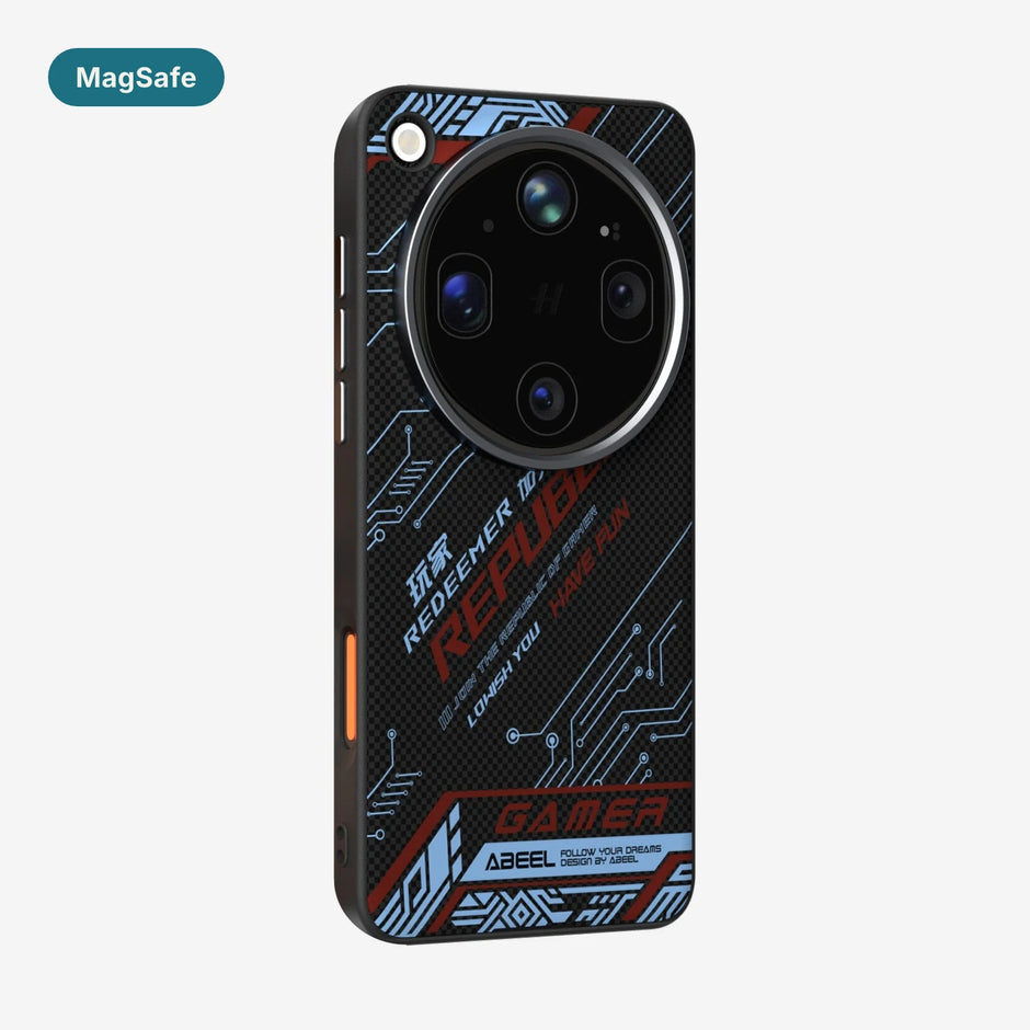 Case Carbono Deluxe MagSafe Oppo Find X9 Ultra Redeemer Edition: funda con imanes MagSafe y diseño tipo carbono