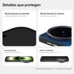 Carbono Deluxe MagSafe: bordes elevados en pantalla y cámara, cortes precisos e interior acolchado