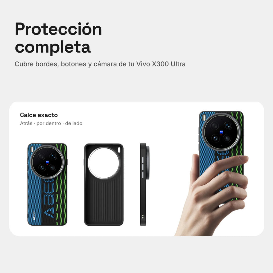 Carbono Deluxe MagSafe Vivo X300 Ultra: protección completa de bordes, botones y cámara