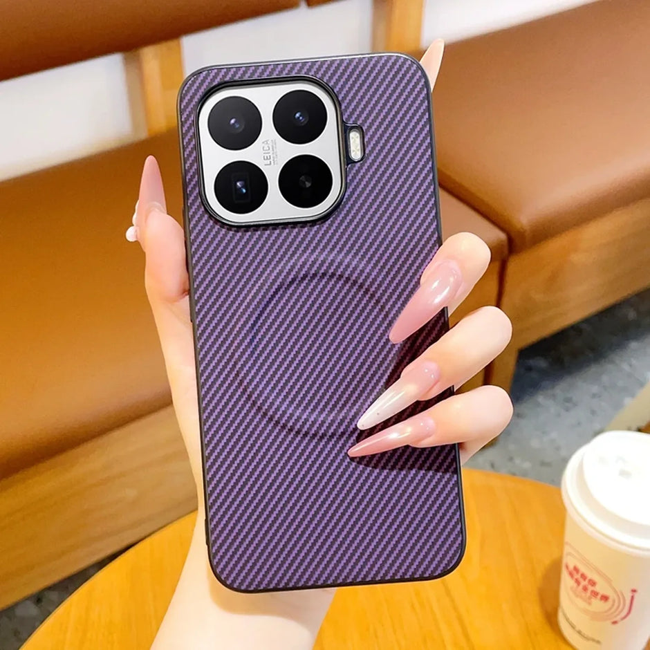 Case Core Carbono Magnético Xiaomi 17T Pro Púrpura
