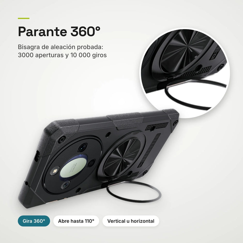 Case Fat Armor Parante 360 MagSafe Honor Magic 8 Lite | Negro Grafito