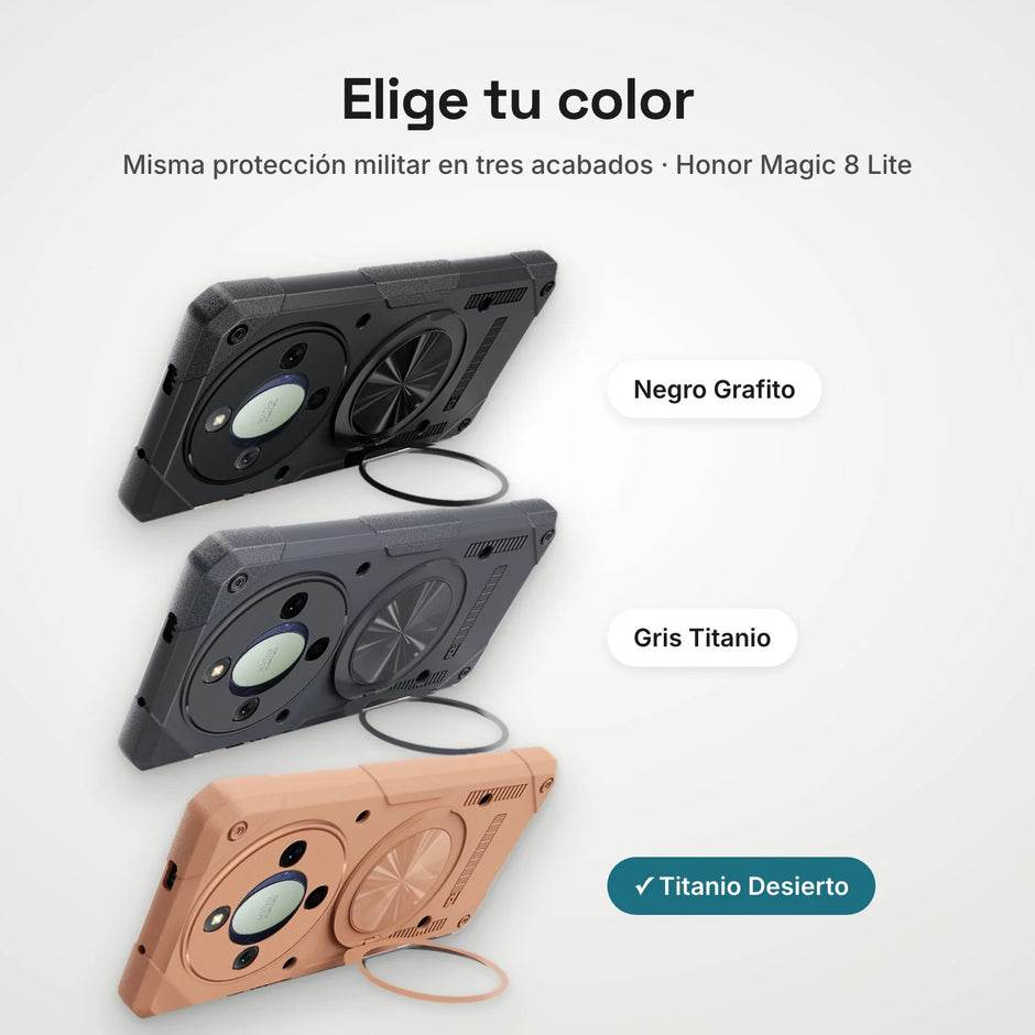 Case Fat Armor Parante 360 MagSafe Honor Magic 8 Lite | Titanio Desierto