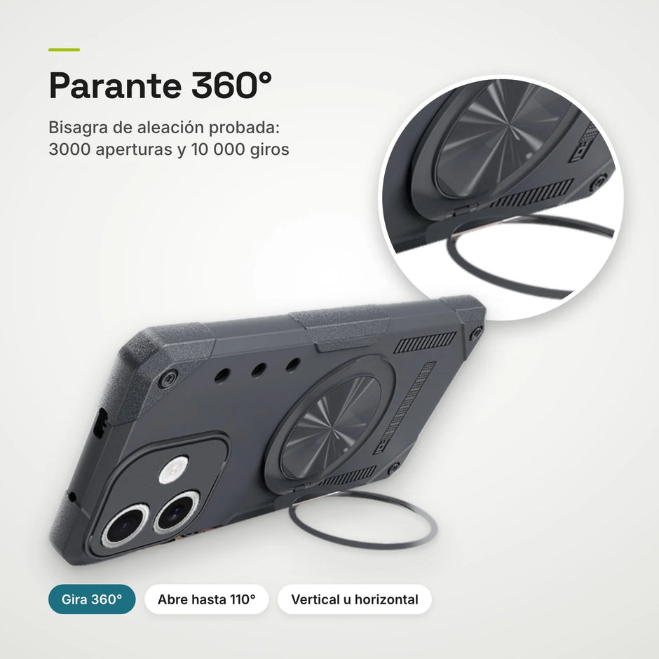 Case Fat Armor Parante 360 MagSafe iPhone 17 | Gris Titanio