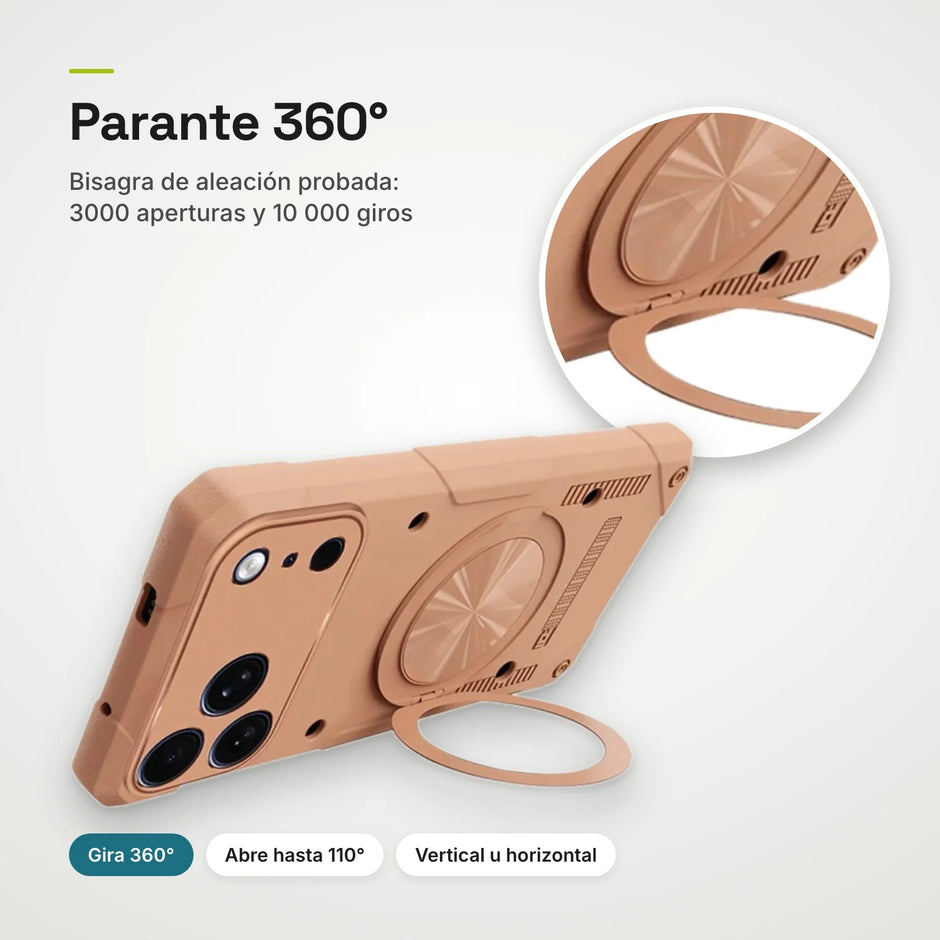 Case Fat Armor Parante 360 MagSafe iPhone 17 Pro | Titanio Desierto