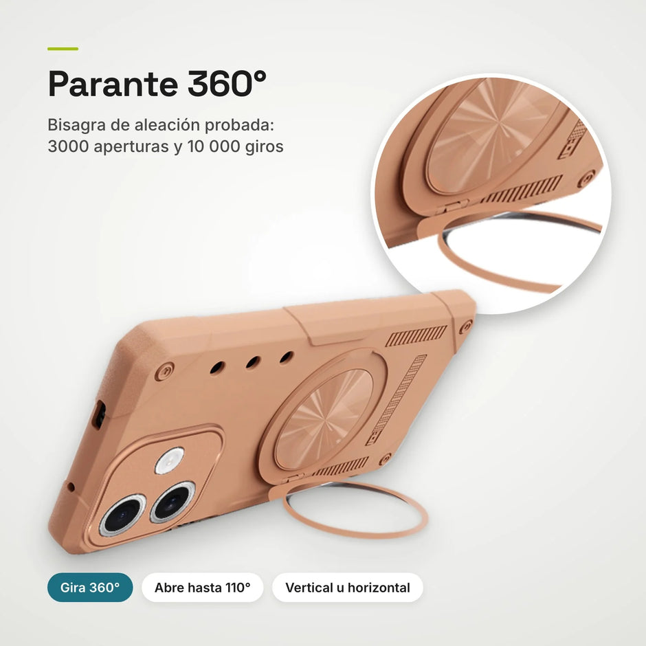 Case Fat Armor Parante 360 MagSafe iPhone 17 | Titanio Desierto