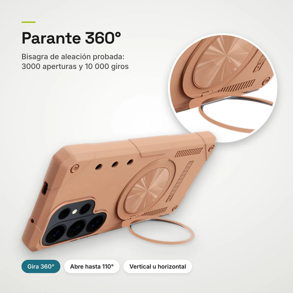 Case Fat Armor Parante 360 MagSafe Samsung Galaxy S24 Ultra | Titanio Desierto