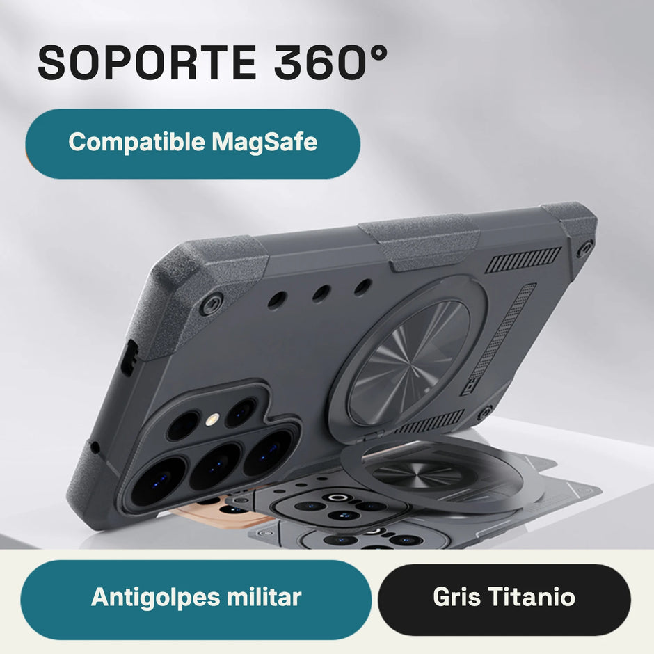 Case Fat Armor Parante 360 MagSafe Samsung Galaxy S26 Ultra | Gris Titanio