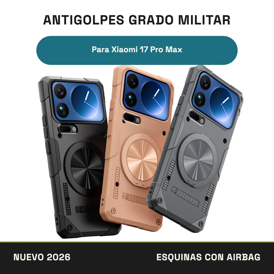 Case Fat Armor Parante 360 MagSafe Xiaomi 17 Pro Max | Gris Titanio