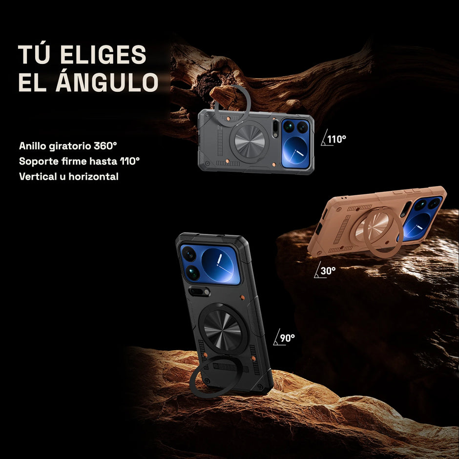 Case Fat Armor Parante 360 MagSafe Xiaomi 17 Pro Max | Gris Titanio