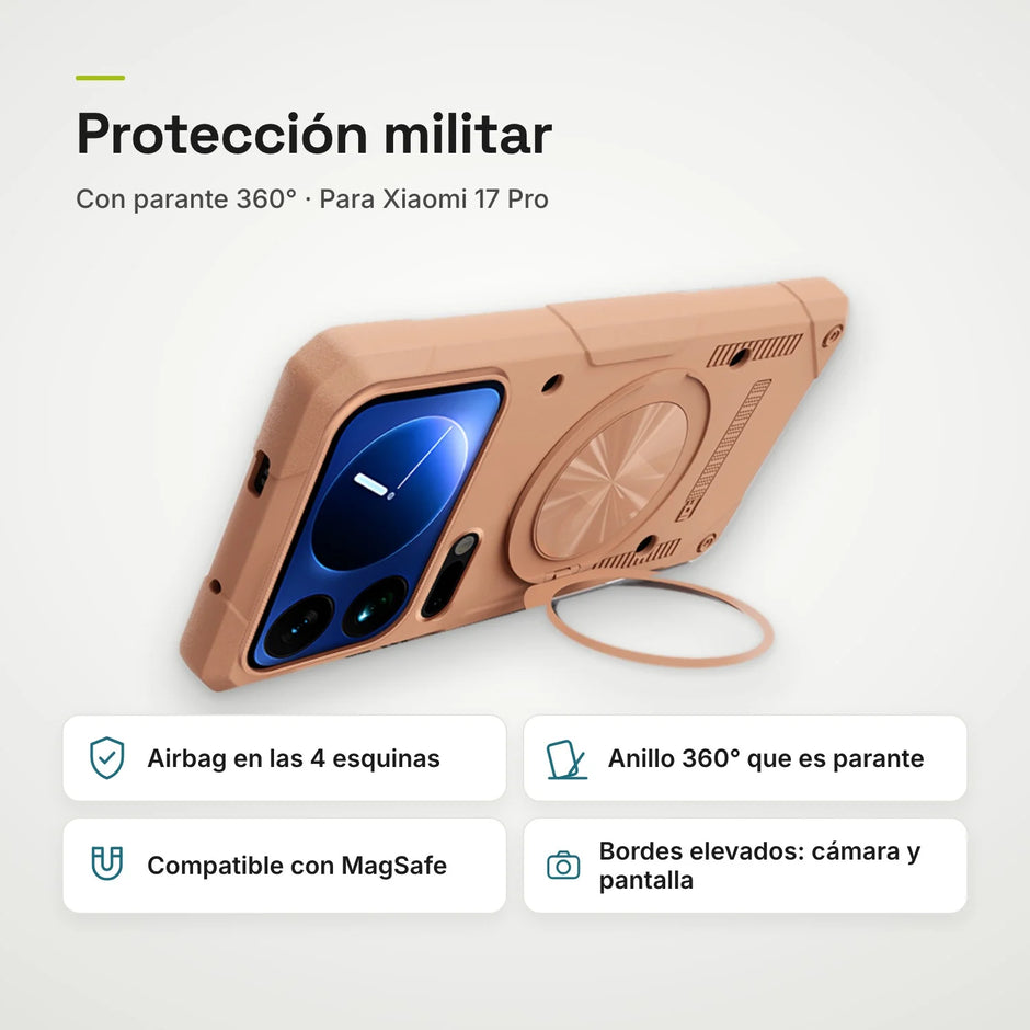 Case Fat Armor Parante 360 MagSafe Xiaomi 17 Pro | Titanio Desierto
