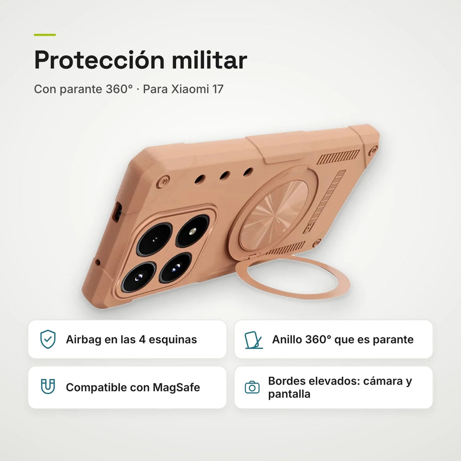 Case Fat Armor Parante 360 MagSafe Xiaomi 17 | Titanio Desierto