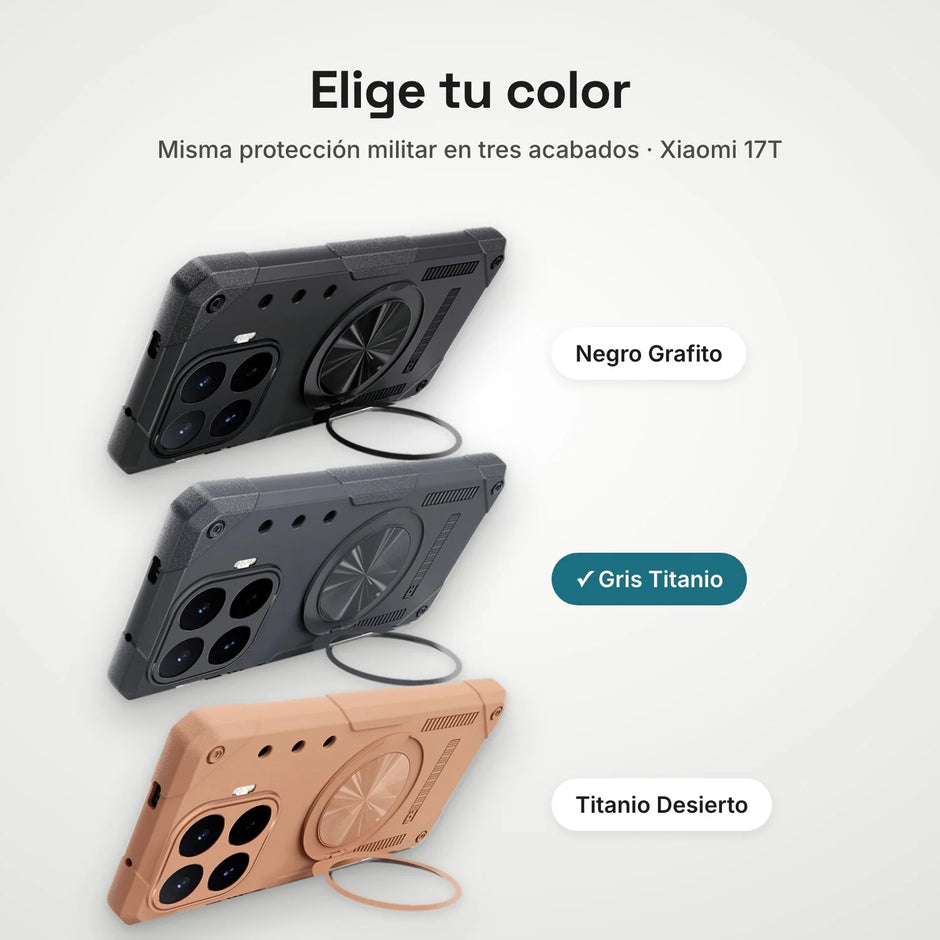 Case Fat Armor Parante 360 MagSafe Xiaomi 17T | Gris Titanio
