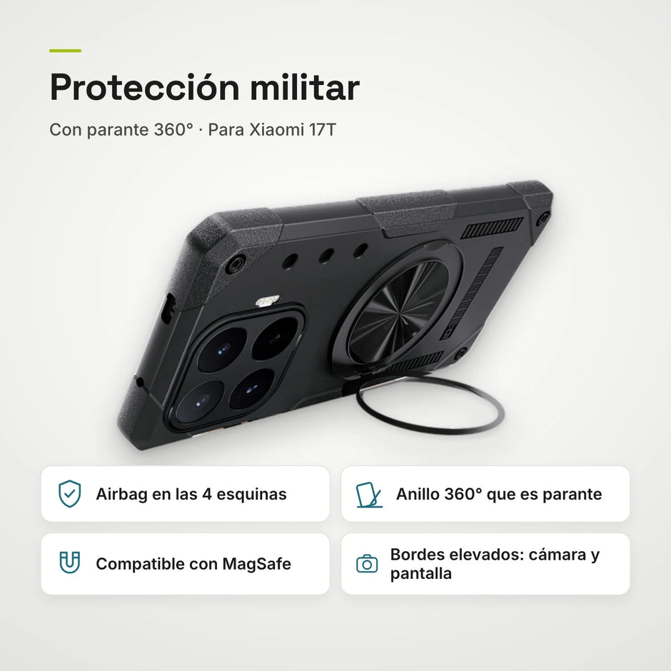 Case Fat Armor Parante 360 MagSafe Xiaomi 17T | Negro Grafito