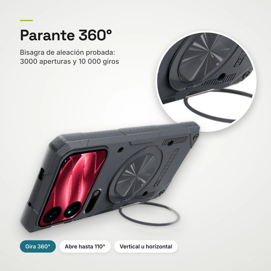 Case Fat Armor Parante 360 MagSafe Xiaomi 18 Pro | Gris Titanio