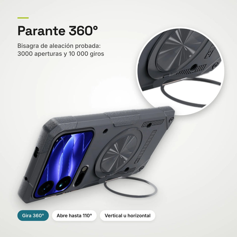 Case Fat Armor Parante 360 MagSafe Xiaomi 18 Pro Max | Gris Titanio