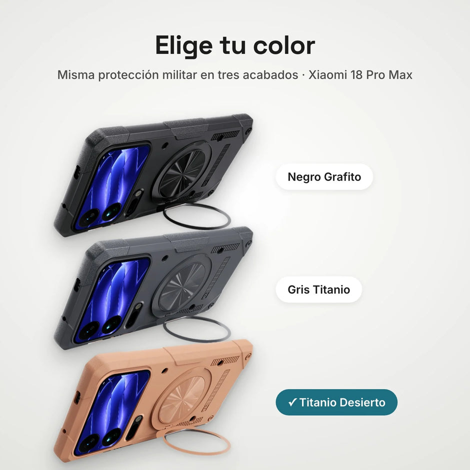 Case Fat Armor Parante 360 MagSafe Xiaomi 18 Pro Max | Titanio Desierto