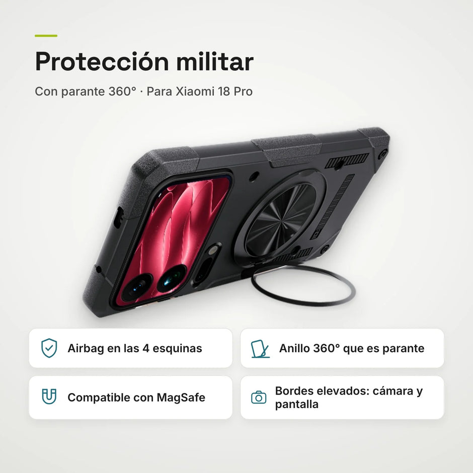 Case Fat Armor Parante 360 MagSafe Xiaomi 18 Pro | Negro Grafito