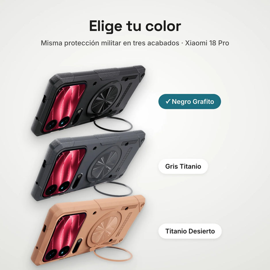 Case Fat Armor Parante 360 MagSafe Xiaomi 18 Pro | Negro Grafito