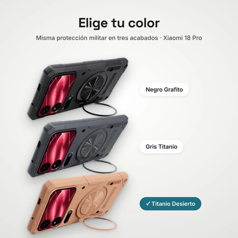 Case Fat Armor Parante 360 MagSafe Xiaomi 18 Pro | Titanio Desierto
