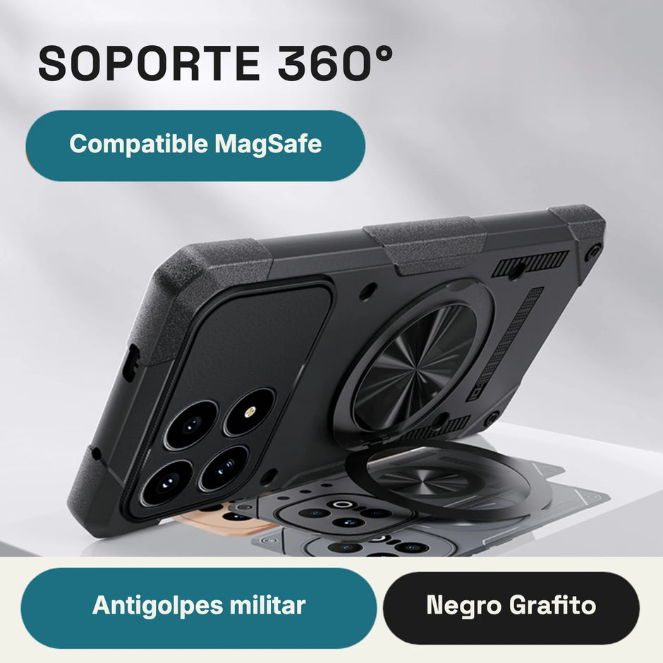 Case Fat Armor Parante 360 MagSafe Xiaomi Poco F8 Pro | Negro Grafito