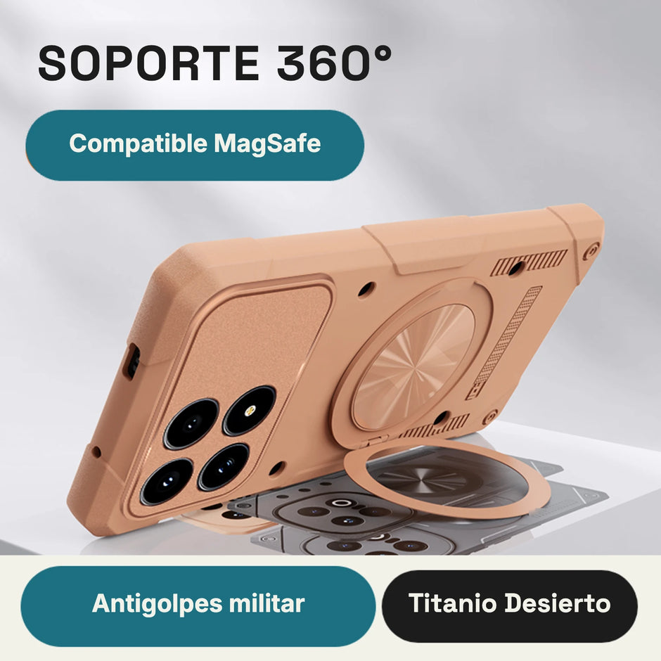 Case Fat Armor Parante 360 MagSafe Xiaomi Poco F8 Pro | Titanio Desierto