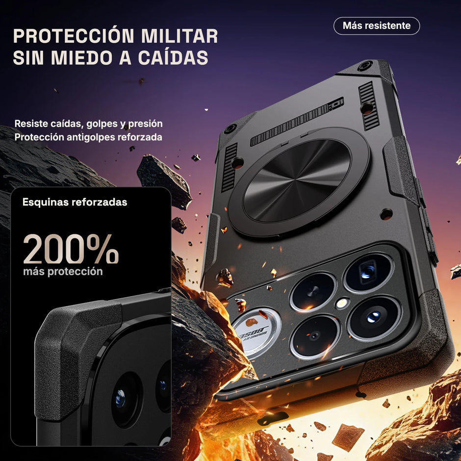 Case Fat Armor Parante 360 MagSafe Xiaomi Poco F8 Ultra | Gris Titanio