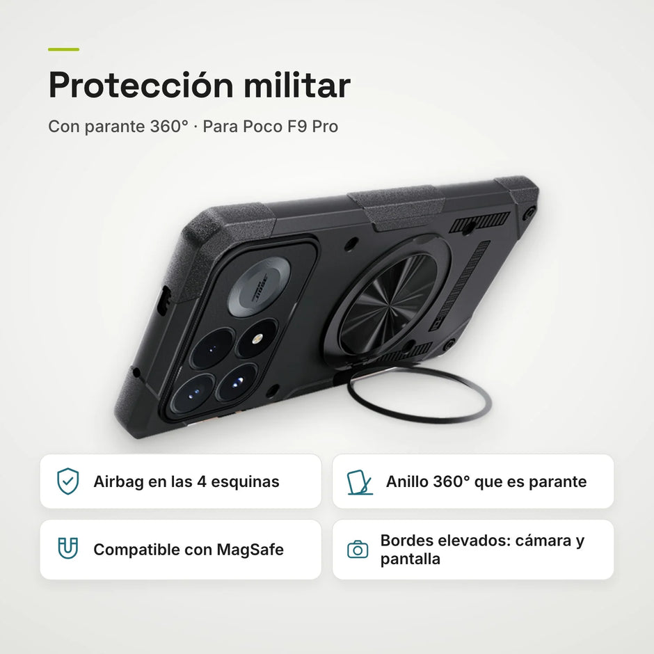 Case Fat Armor Parante 360 MagSafe Xiaomi Poco F9 Pro / Redmi K100 Pro | Negro Grafito