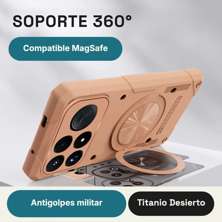 Case Fat Armor Parante 360 MagSafe Xiaomi Poco F9 Ultra / Redmi K100 Pro Max | Titanio Desierto