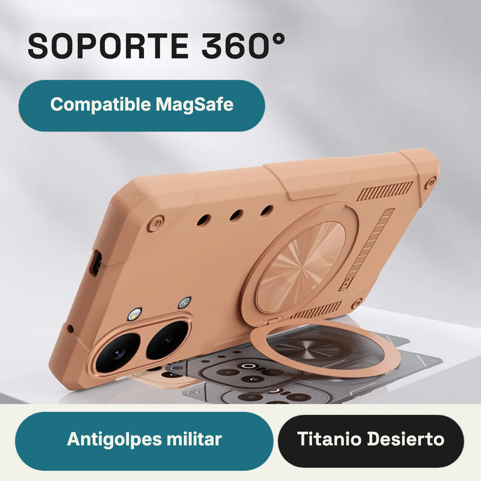 Case Fat Armor Parante 360 MagSafe Xiaomi Poco X8 Pro Max | Titanio Desierto