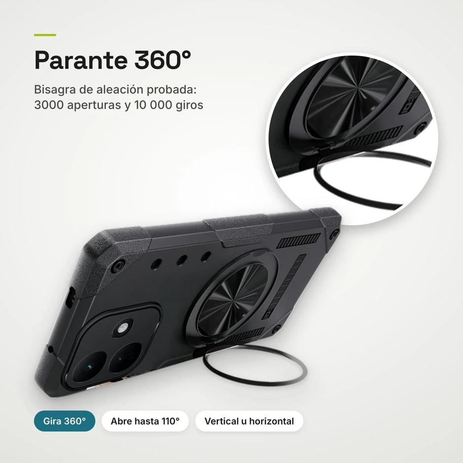 Case Fat Armor Parante 360 MagSafe Xiaomi Redmi Note 17 | Negro Grafito