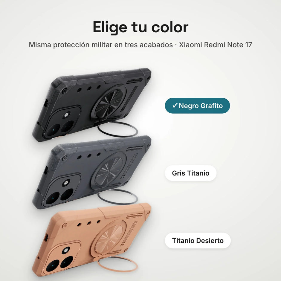Case Fat Armor Parante 360 MagSafe Xiaomi Redmi Note 17 | Negro Grafito