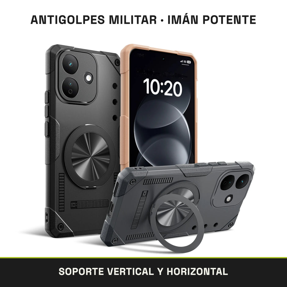Case Fat Armor Parante 360 MagSafe Xiaomi Redmi Note 17 Pro | Gris Titanio