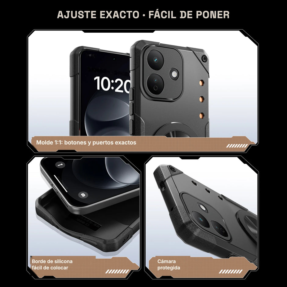 Case Fat Armor Parante 360 MagSafe Xiaomi Redmi Note 17 Pro | Gris Titanio